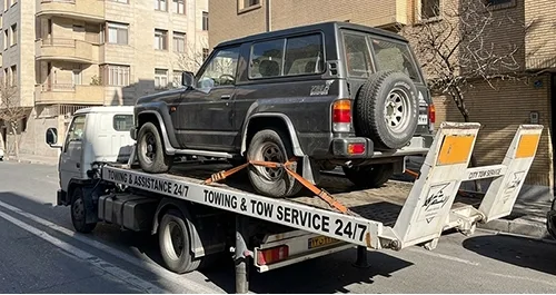 حمل خودروی کلاسیک و بی‌نظیر پاترول مدل ۸۲ صفر (بدون کارکرد)